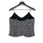 Something Navy Tank Top Floral Black White S Photo 4