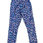 Zyia Drop Of Spring Cropped Light N Tight Blue Pink Polka Dot Athletic leggings Photo 1