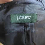 J.Crew  100% Wool Dark Grey Black Silk Trim Ruffle Neck‎ Blazer Jacket Women 6 Photo 4