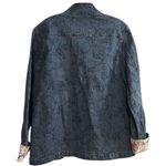 Alfred Dunner  Women's Embroidered Denim Jacket Size 10 Blue Floral Photo 8
