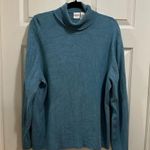 Merona Women’s long sleeve turtleneck sweater teal blue green plus size 3X Photo 0