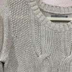 Rubbish  Medium Cream Sweater with Elbow Patches Photo 3