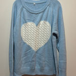 Unbranded heart sweater size XL winter holidays knit Blue Photo 0
