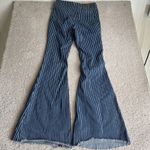 Judy Blue Women's 7/28 Super Flare Striped High Rise Jeans Stretch Photo 5