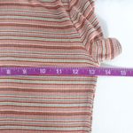 3 Girls Striped Ribbed Crop Top | Retro Y2K Fitted Tee Pink Photo 7