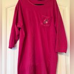 Victoria's Secret Victoria’s‎ Secret Vintage Embroidered Pink Sleep Shirt Photo 0