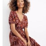Madewell  Ruffle Wrap Windowbox Floral Dress Photo 0