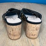 Kate Spade  Denault Leopard Calf Hair Mules Cork Block Heel Women’s Size 7.5 Photo 2