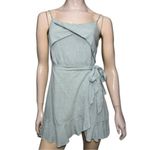 L'ATISTE L’Atiste by Amy Women’s Size M Pale Green Spaghetti Strap Tie Side Wrap Dress Photo 1