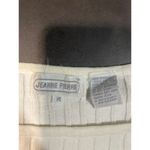 Jeanne pierre Jeannie Pierre Yellow & White Ribbed Sweater - Stylish Colorblock Design B-25 Photo 1