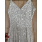 Lulus NWT Everlasting Passion White Sequin Beaded Backless Maxi Dress Bride XXS Photo 8
