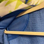 St. John Jacket Blue Blazer w/ Floral Lapels Single Button Sz 4 EUC Photo 9