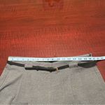 Loft Petites High Waist Wide Leg Cropped Pants Grey with belt - Size 12P Photo 2