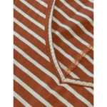 Toad &Co Muse Midi Dress Women’s M Orange Stripe Adjustable Drawcord Pocket Size M Photo 9