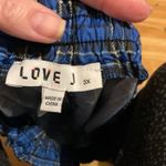 Love j  Women's‎ Blue Plaid Jogger Pants Size 3X Polyester Photo 1
