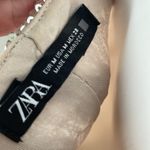 ZARA  Silver Sequin Faux Wrap Dress medium Photo 15