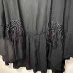 American Eagle  Outfitters Cardigan Womens XS BOHO Fringe Crochet Lace Kimono Photo 5