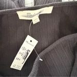 Madewell NWT  Ribbed Long-Sleeve Boatneck Top Jet Black Photo 3