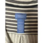 Vera Wang Simply  Women's Dress Shirt Small Vertical Stripe Button Front Blouse Photo 8