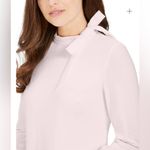 Calvin Klein pale pink bow-neck minimalistic coquette sheath dress size 2 NWT Photo 3