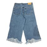 ZARA Size 4 Trafaluc Denimwear Frayed Hem Loose Wide Leg High Rise Jeans Womens Photo 5