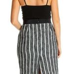 Ann Taylor Dark Navy White Tweed Vertical Stripe Pencil Skirt Size 12 Large NWT Photo 1