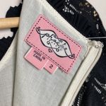 Phoebe Couture Phoebe Lace Scalloped Edge 3/4 Sleeve Black Dress Size 2 Photo 10