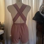 Pink Criss Cross Back Romper Photo 4