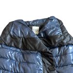 BB Dakota Steve Madden Cecile Puffer Coat Jacket Colorblock Blue Black Med NWOT Photo 3