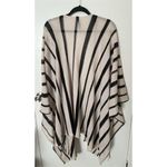 Torrid  Women's Ivory‎ & Black Striped Kimono Cape One Size Photo 3