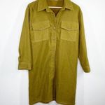 MEIER.Q Khaki Brown Long Sleeve Button Front Dress Women's Size Medium/Large M/L Photo 0