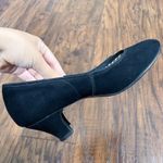 vintage • 1950s black suede pumps babydoll pinup heels retro rockabilly Size 5 Photo 7