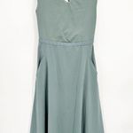 Athleta Ryder Sage Sleeveless A-Line Athleisure Midi Dress w Pockets Size Small Photo 2