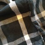 Woolrich  Black & White Plaid Button Up Tab Sleeve Small Photo 6
