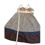 Kanvas Floral Print Dress Y2k Babydoll Spaghetti Straps Empire Waist 90s READ Brown Size M Photo 10