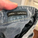 Dear John  Joyrich Comfort Skinny Distressed Cut Off Split Hem Gray Corduroy‎ 32 Photo 10