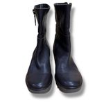 Fly London  Dark Brown Leather Side Zip Wedge Ankle Boots Size 36/ US 6 Photo 2