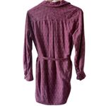 Brooklyn Industries Maroon Flannel Shirt Dress Size Medium cottagecore rustic Brown Photo 1