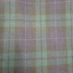 Vintage Black Watch Tartan Green Plaid Wool Blend Blazer Velvet Collar Size 14 Photo 5