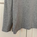 L.L. Bean Women’s Soft Rugby Shirt Pullover Quarter Button Size Small Gray Blue Photo 8