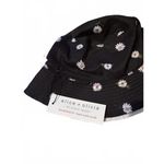 NWT alice + olivia Reversible Bucket Hat with Daisy Print Black Photo 2