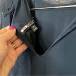 Badgley Mischka  dark blue black long sleeve sheath dress 2 Photo 7