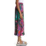 Farm Rio ANTHROPOLOGY Midnight Leaves Midi Skirt, Size Small, (2/4), NWOT Photo 2