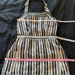 Madewell  Linen Apron Mini Dress in Evelyn Stripe Stone Size 2 Photo 11