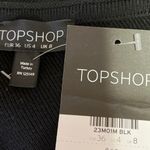 Topshop NEW  Black One Shoulder Sleeve Rings Stretch Knit Pullover Sweater Top 4 Photo 5