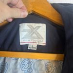 ZX Platinum Hooded Zip Up Rain Wind Jacket Lightweight Cotton Blend Size Large Blue Photo 10