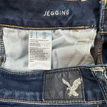 American Eagle  Jeans 8 Long Womens Jegging Super Stretch Blue Mid Rise Skinny Photo 5