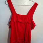 J.Crew  Factory Boxy Tank Top Warm Cerise Red Photo 7
