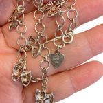 925 Sterling Silver Happy Sad Face Theatre Mask Anklet Vtg 10.25” Estate Find Photo 3