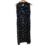 Robbie Bee Vintage 90s Blue Floral Little Flowers Script Maxi Dress cottagecore Photo 6